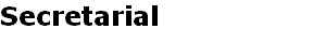 Secretarial